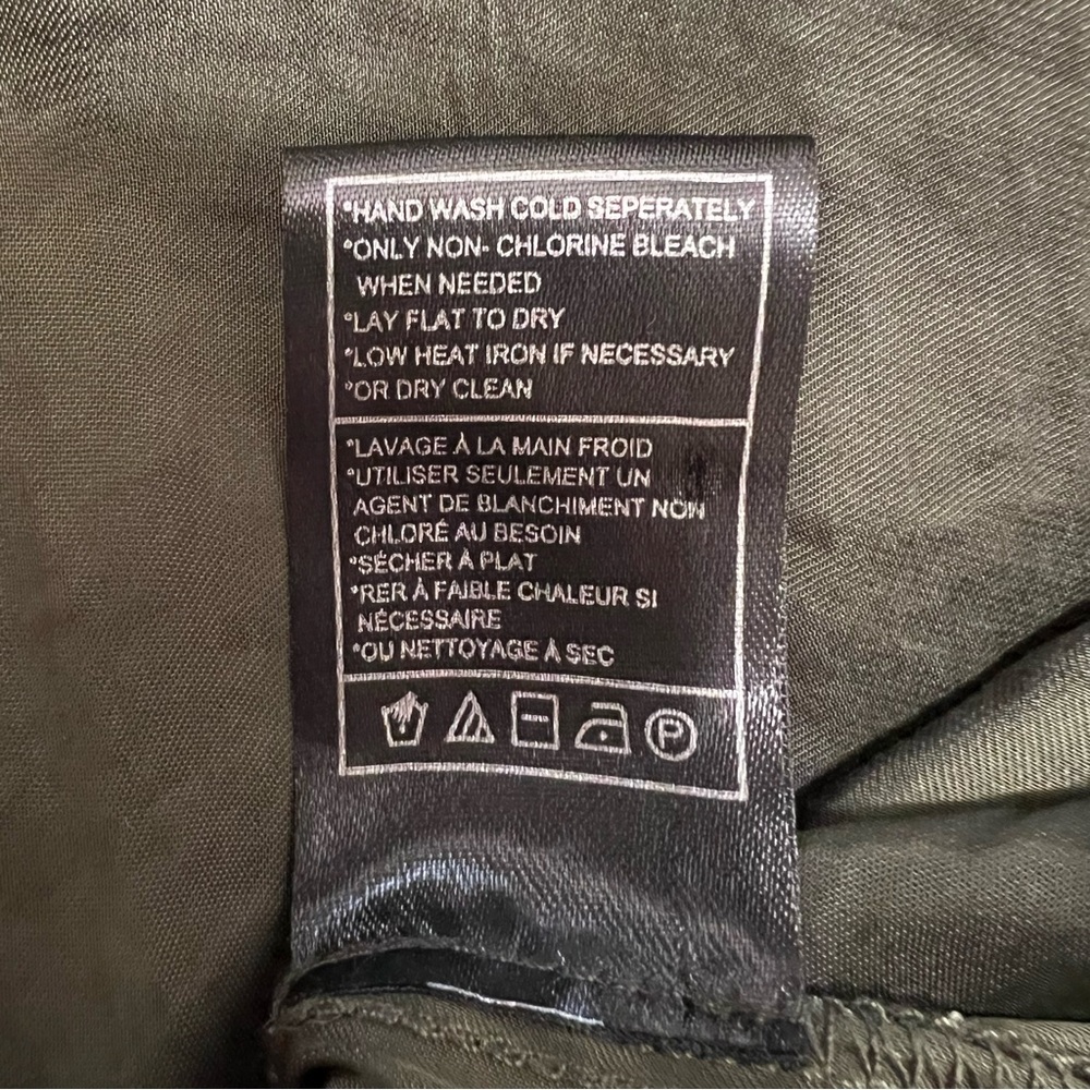 Steve Madden Olive Green Women's Satin Dress - Picture 7 of 7